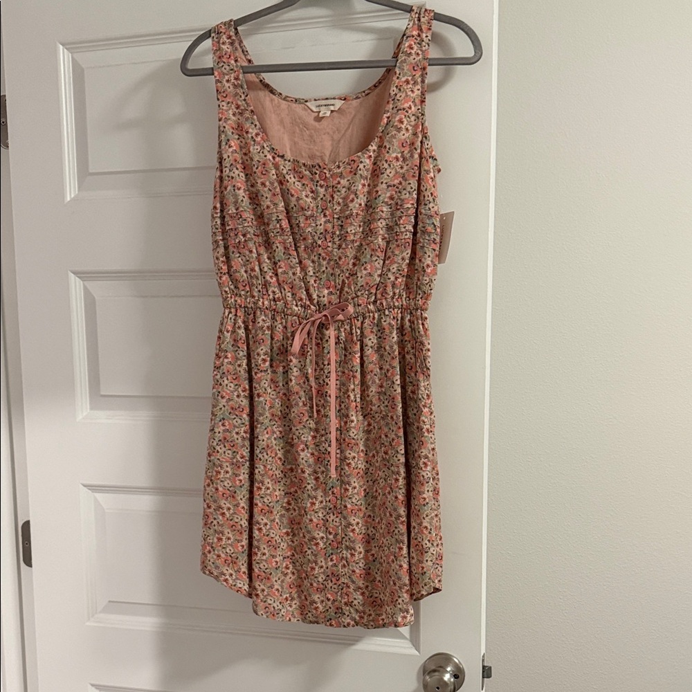 Lucky Brand Floral Mini Dress - Pink and Cream